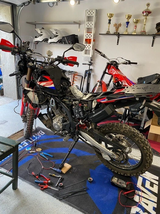 CRF300 Rally preparations