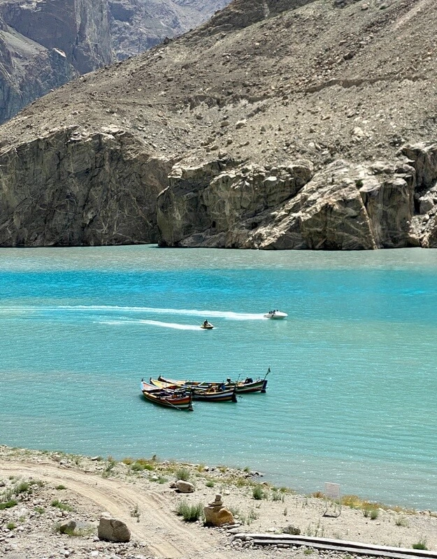 Jet skis are the biggest attractionn of Attabad lake