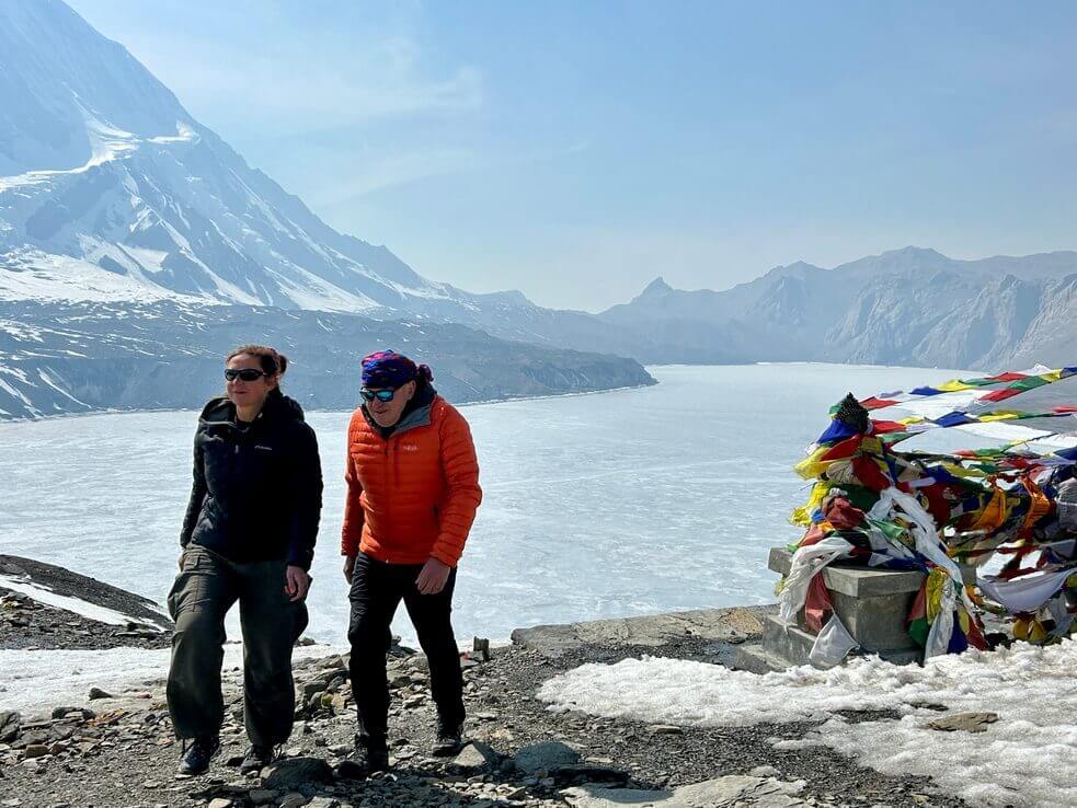 On the shores of Lake Tilicho