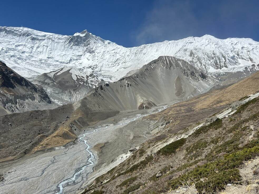 View from Tilicho Lake trail