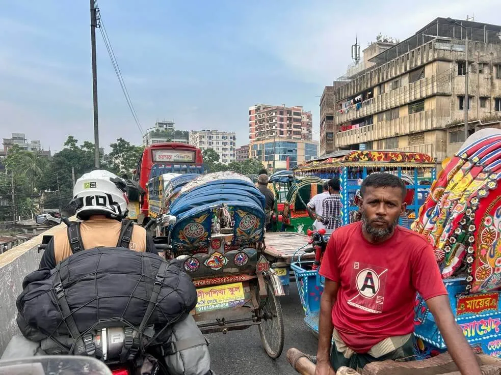 Traffic in Bangladesh.