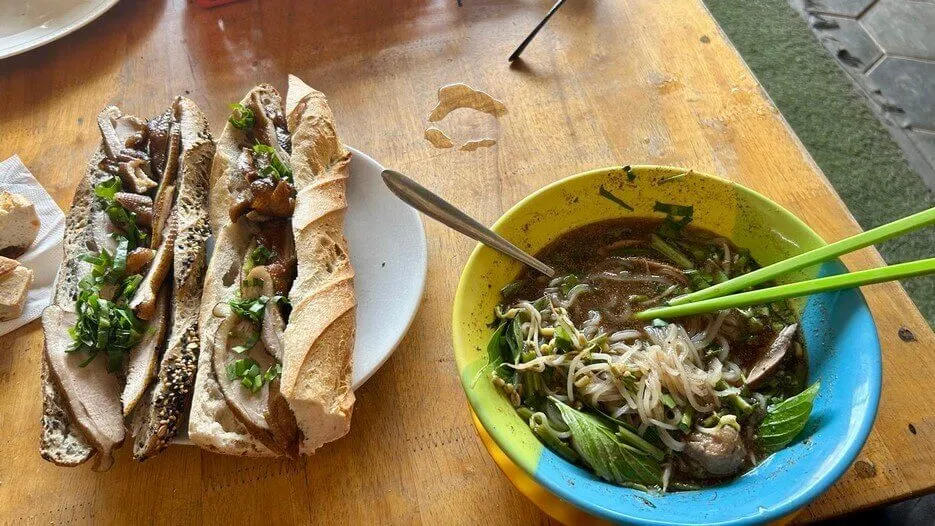 Delicious baguettes from Chan Pov.